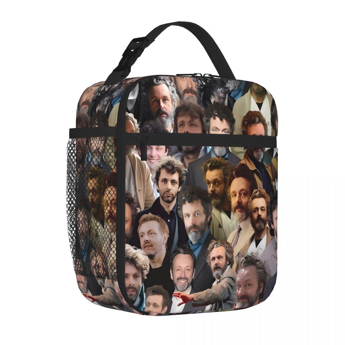 Bestselling Michael Sheen Photo Collage Camouflage Commuter Lunch Bag Office Meal Prep School Lunch Bag One Size