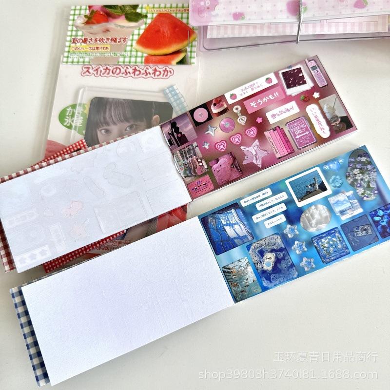 30Pcs/Lot Creative Handbook Kawaii Retro Ins Die Cutting Stickers Book Diy Scrapbook Diary Phone Case Cute Stationery Decals