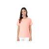 Li Ning Sports Lifestyle Series Solid Color Round Neck Comfortable Versatile Breathable Short Sleeve T-Shirt Women T-Shirts Pink ATSU872-3