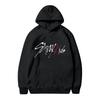 Unisex Fashionable Casual Long Sleeved Loose Printed Hooded Sweatshirt