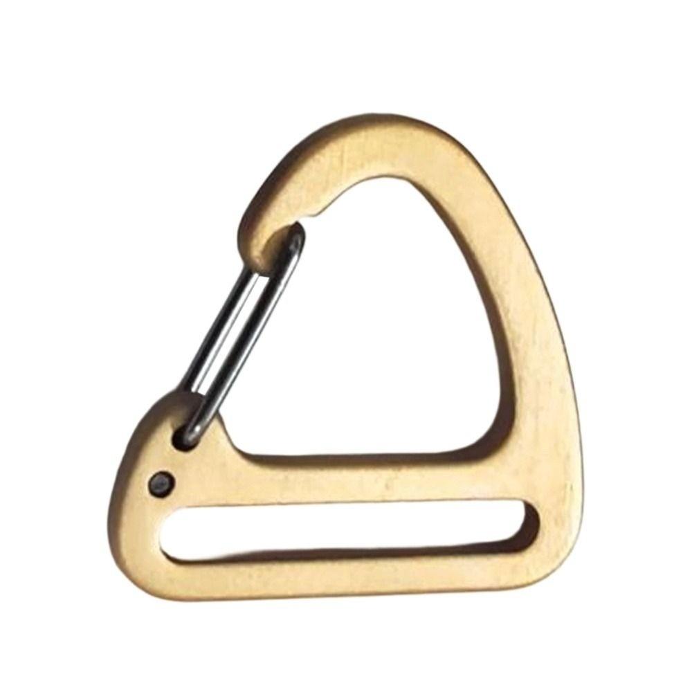 Alloy Triangle Carabiner 32mm Keychain Belt Buckles Spring Quickdraws Clip  Outdoor Tool