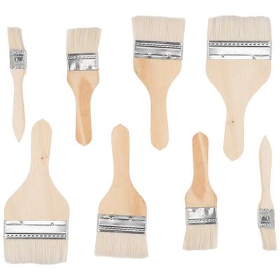 8 Stück Chips Holzgriff Pinsel Öliger Wandmalerei Werkzeug Nylon Türständer für