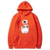 Autumn Winter Solid Color Anime Cat Classic Hoodie Men's Daily Casual Harajuku Hoodie Street Wear Warm Hoodie