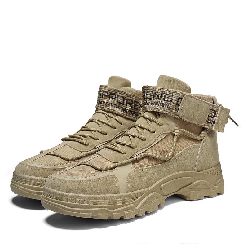 Winter High Top Work Sneakers Men's  Thick-soled Safety  Men's SportsMen SportsShoes Man Shoes Leather Casual Shoes