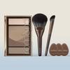 [Rom&nd] Better Dan Contour Brush Set of 5 (main Product 20.5 G + Brush 2 Types + Finger Puff 3p) Neutral Worm