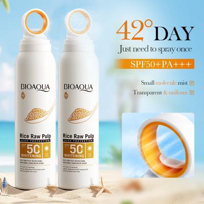 Spray solare schiarente in pasta di riso SPF50+ Protezione solare UV