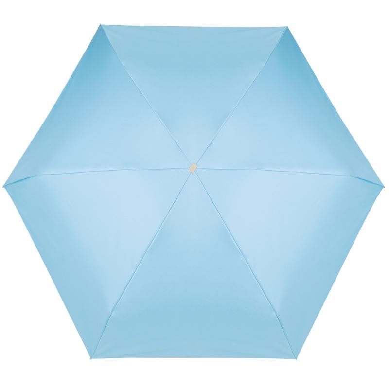 Mini Folding Umbrella 6-Folding Anti UV Portable Parasoles Lightweight Pocket Sun Shade Rain Umbrella for Women