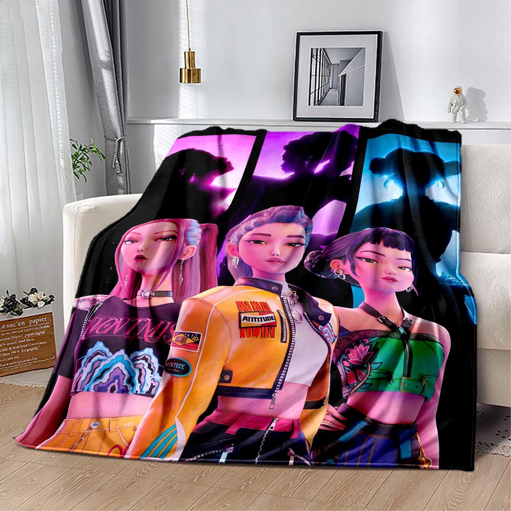 Colorful Fashion Friends Blanket Durable Comfort Perfect for Couch Bed Office Chair All-Season Use Stylish Decor