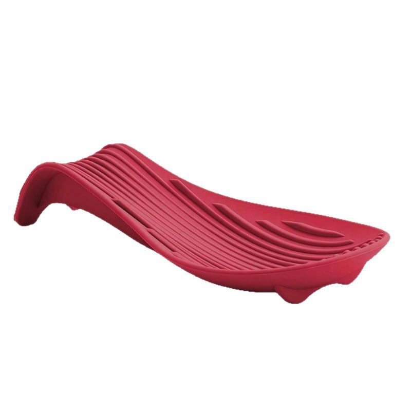 1Pc Silicone Insulated Spoon Holder Heat Resistant Placemat Spoon Holder Cutlery Shelving Kitchen Tools Placemat