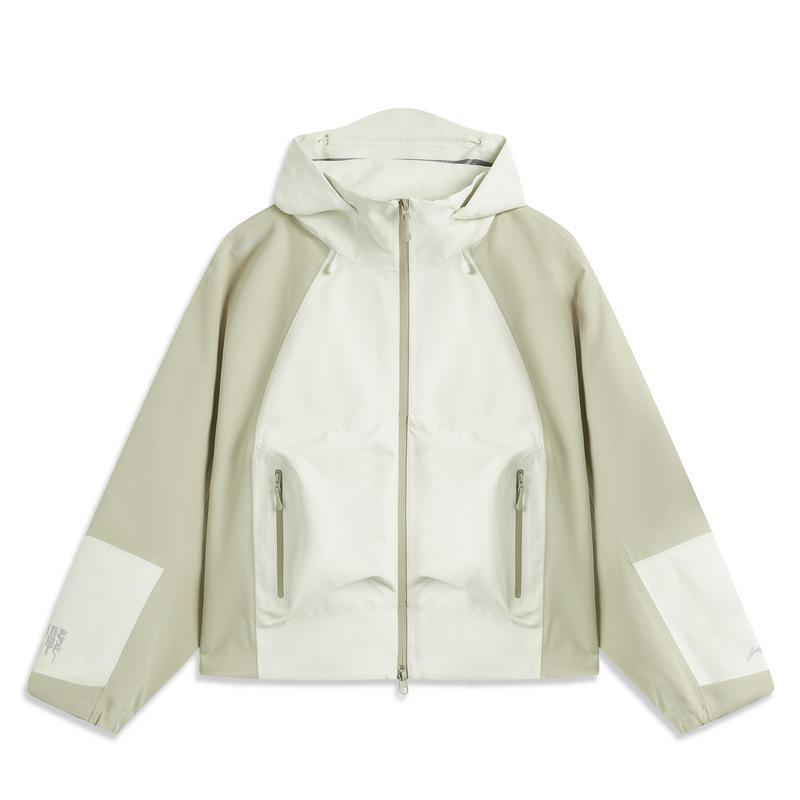 

Li Ning CF Su Wan Long Jia Breath Series водонепроницаемая ветрозащитная куртка для походов на открытом воздухе с жесткой оболочкой женская куртка белого цвета AEMU040-2 S