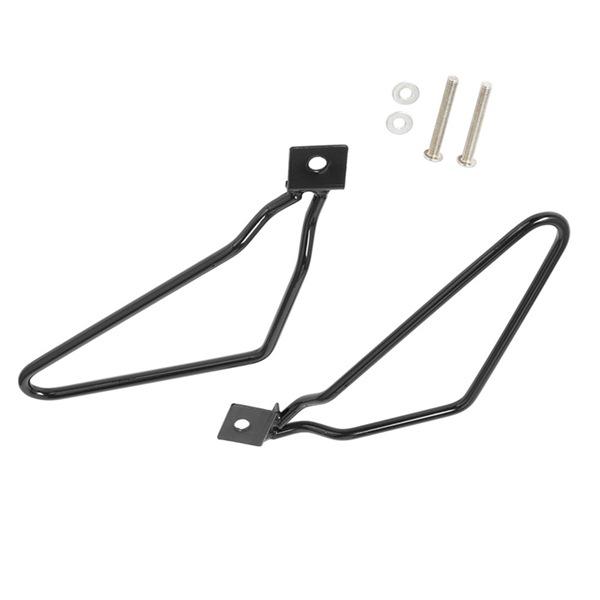 

Black Metal Motorcycle Saddle Mount Side Bag Bracket Set None