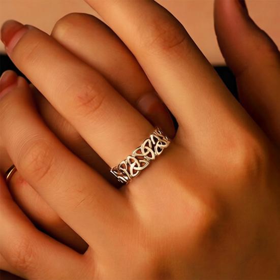 Adjustable Rings Lightweight Comfortable Anti-Oxidation Ring Exquisite Craftsmanship Versatile Open Ring for