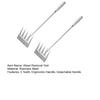 Stainless Steel Weed Remover Tool 5 Teeth Manual Weed Tool Ergonomic Handle Weed Removal Tool for Gardening Backyard Yard Farm Planting Weeding and