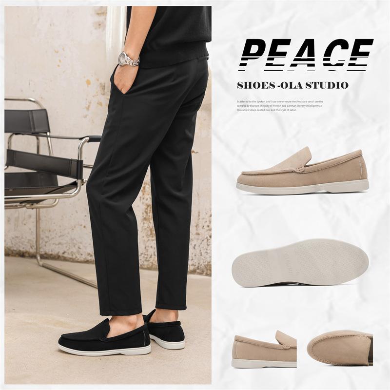 Pantofi Doudou noi de nișă cu o singură pedală, pantofi casual pentru picioarele bărbaților, B-3