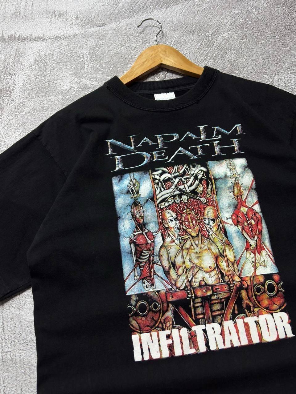 Napalm Death Band Infiltraitor Ablum T-shirt S to 5XL 2F1833 M