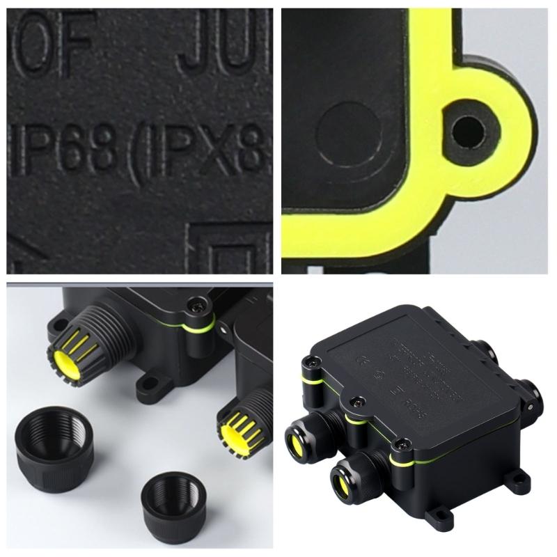 Multipurpose Waterproof Designs Outdoor Junction Box 8 12mm Rating Accessory for Undergrounds Electrical Connection