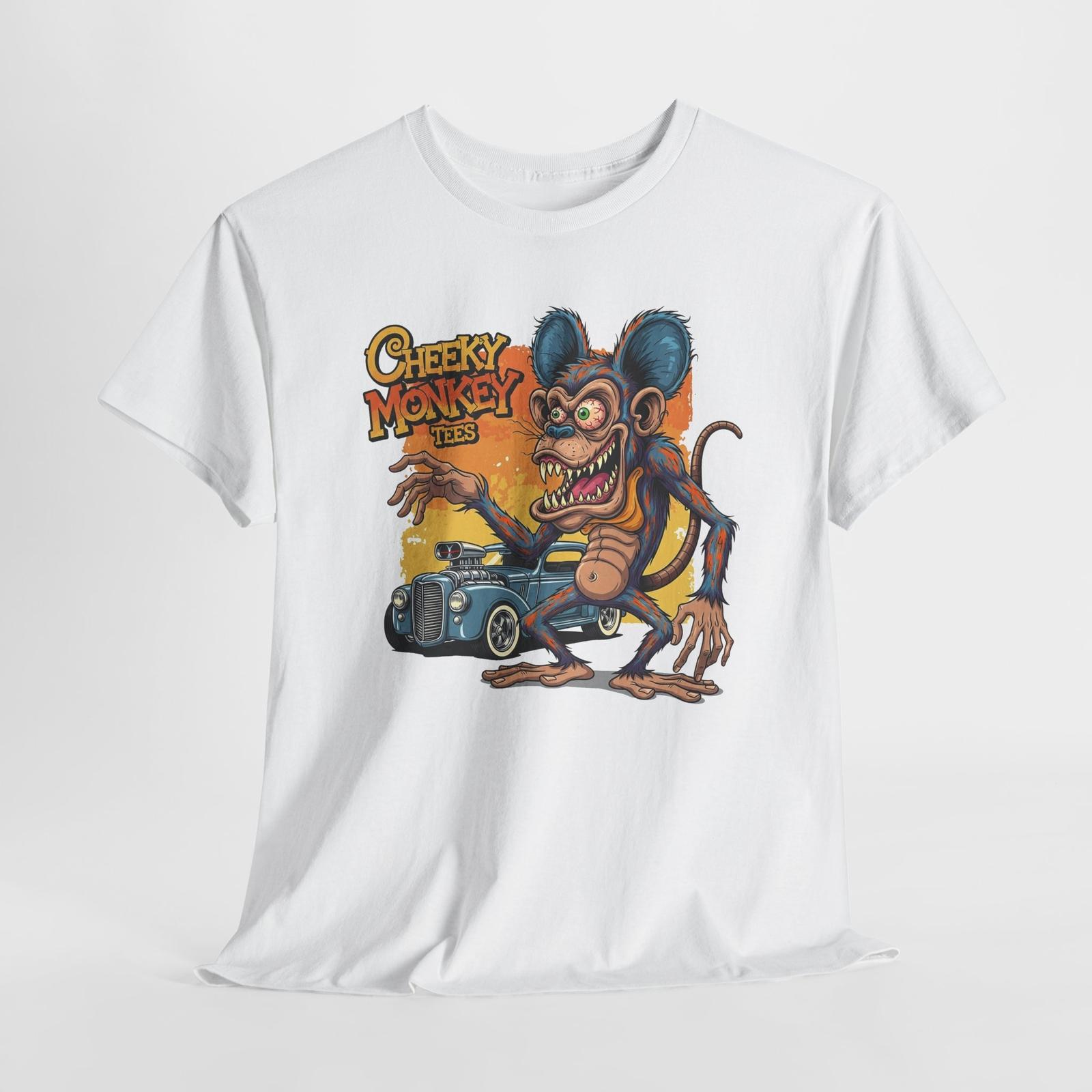 Cheeky Monkey T-Shirt Mens Womens Tees Tops Graphic Tshirt Tops Tees, Graphic Tshirt Tops Tees, Funny, Unisex T-Shirt Mens Womens Tees Top M