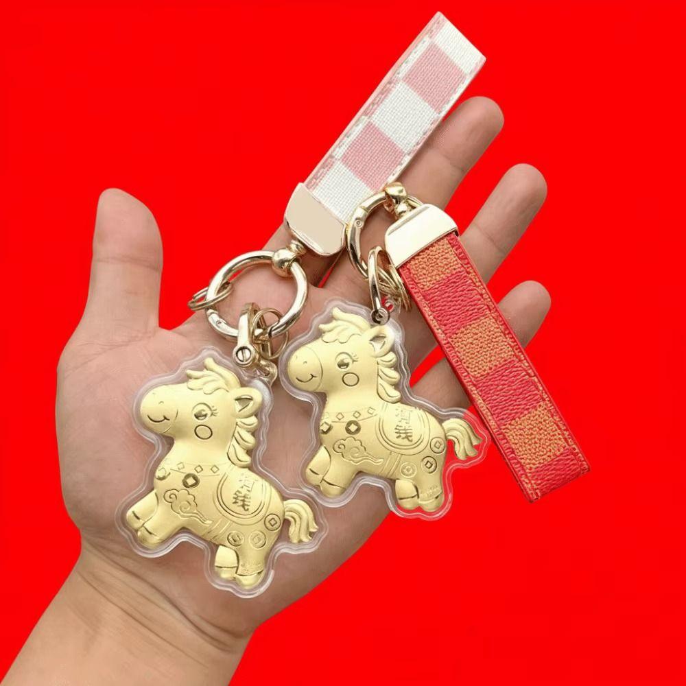 Cartoon Design Pony Keychain Decorations Bag Pendant Horse Keychains  Chinese New Year