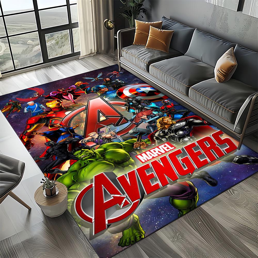 3D Marvel 27 Style Venom Captain SuperHero Carpet Rug for Bedroom Living Room Home Sofa Decoration,kids Large Decor Floor Mat HD