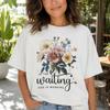 Christian Floral Faith Shirt Women Plus Size Vintage Graphic Tee God Is Working