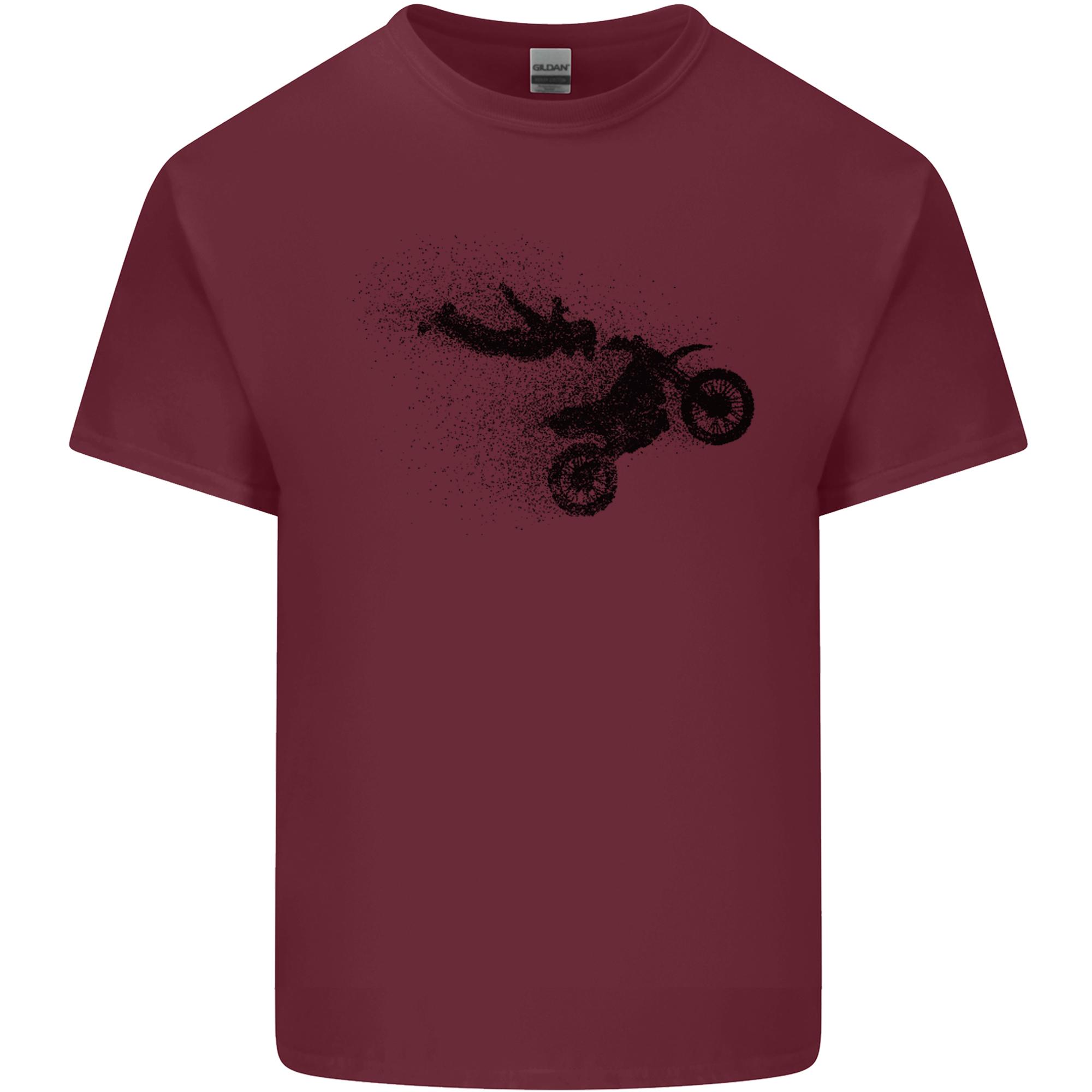 Abstract Motocross Rider Dirt Bike Unisexs Light Cotton TShirt S