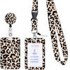 Students Bus Card Case Lanyard Child Visit Door Identity Badge Cards Cover Case Ladies Girls Flower ID Credit Bank Card Holder