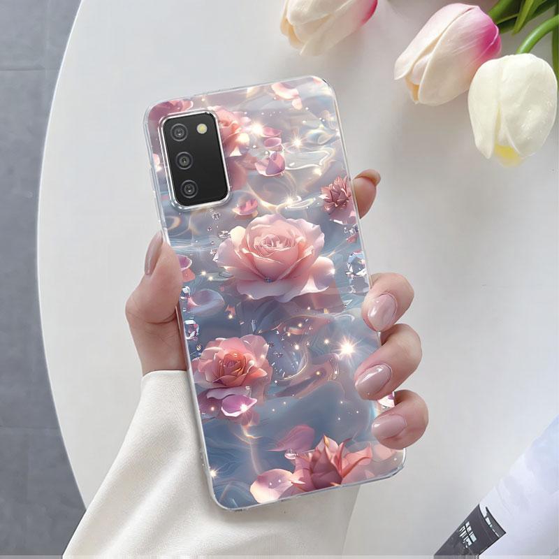 For Samsung A41 A21s A11 Case Luxury Phone Case For Samsung Galaxy A41 A21S Marble Flower Clear Soft Silicone Protective Cover