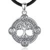Eudora 925 Silber Lebensbaum Halskette Nordische Runen Hexe Keltischer Knoten Yggdrasil Amulett Anhänger Mann Wikinger Schmuck