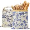 Bijenwas Broodzakken voor Zuurdesem & Zelfgebakken Brood, XL 33x43 cm Grote Herbruikbare Katoenen & Linnen Broodzak, Houd Broden Langer Vers, Natuurlijk & Makkelijk Schoon te Maken