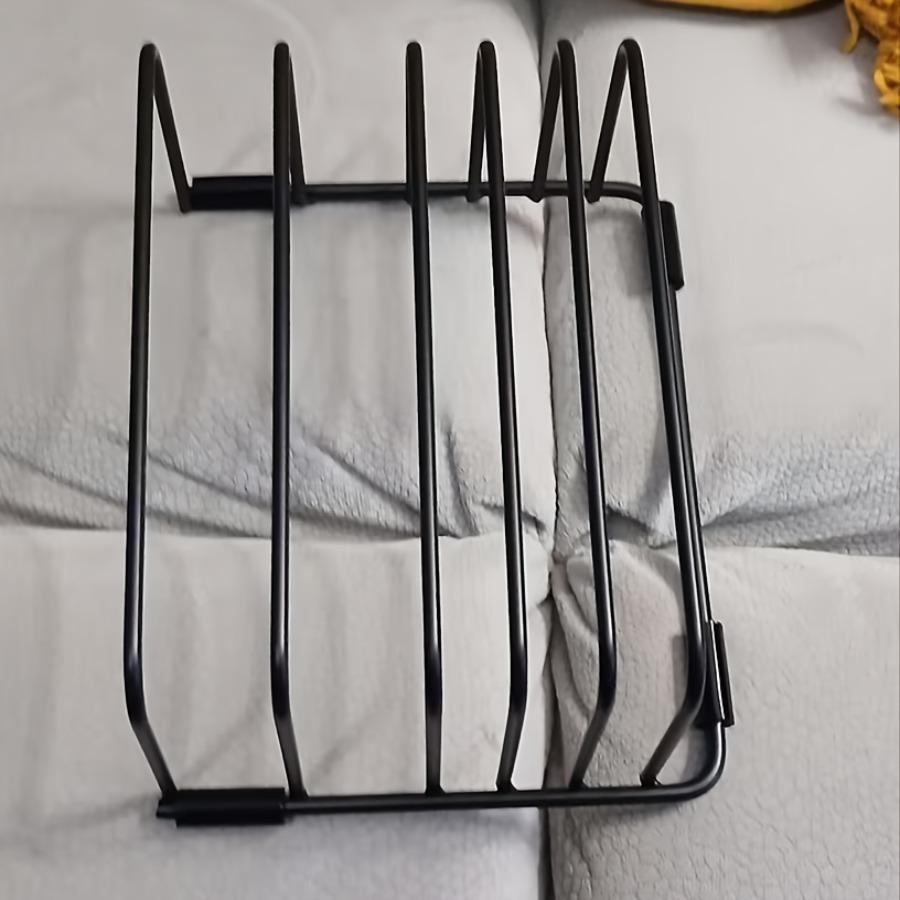 5-Slot Baking Tray Rack | Iron, Varnished End, Non-Slip Feet, Suitable for Kitchen Cabinets or Countertops, Multipurpose Use