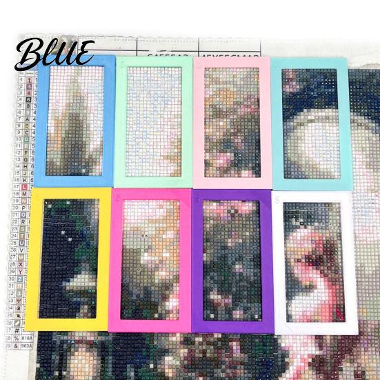 Rhinestone Art Hollow Frame 2Pcs Positioning Frame  Painting Alignment Tool & Fixing Straight Edge Ruler  DIY Crafts Accessories