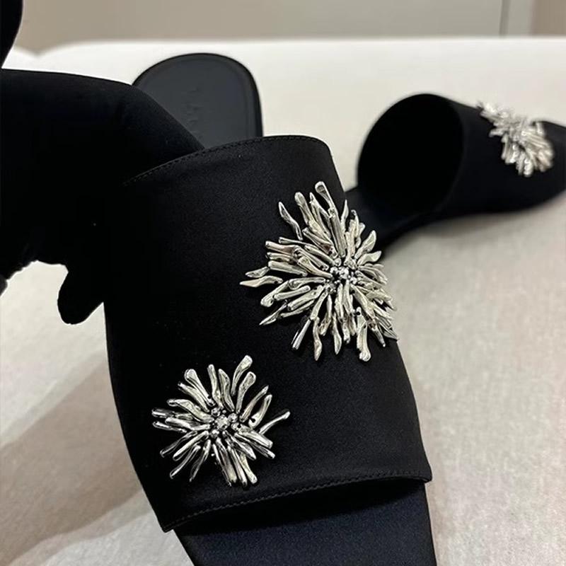 

Women s Summer Shoes Natural Sude Sandals Ladies Genuine Leather Green Black Sandals Fashion Women s Shoes Outer Wear Slippers 40 чорний