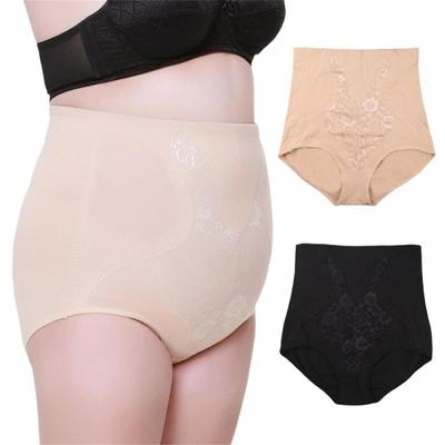 Women's Plus Size Panties Floral Lace Shaper High Waist Seamless Panty Butt Lifting Shapewear