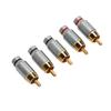 5pcs RCA Connector Universal Metal Soldering Audio Video Cable Connector Speaker Plug