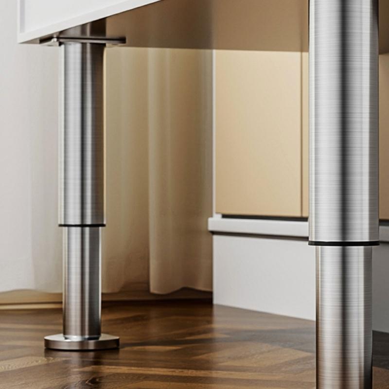  Round Adjustable Furniture Legs 15cm  Steel 250kg Load Capacity Not  Slip Base for Bed Sofa Table