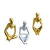 Art Abstract Thinker Statue Modern European Style Resin Handmade Craft Office Home Desktop Decoration Sculpture Ornaments