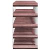 20 Bottle Wine Rack In Brown Solid Pine Wood