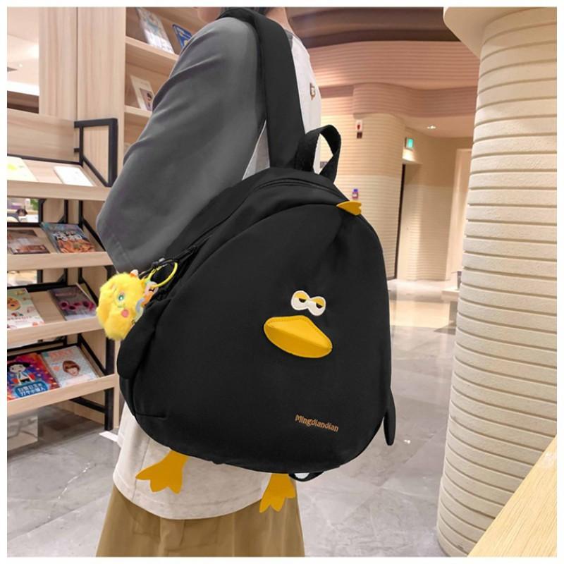 2024 New Cute Duck Backpack Female Japanese Cartoon Funny Internet Celebrity Outbound Travel Cross-border