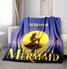 Custom Name Undersea Adventure Flannel Blanket Throw Blanket Soft Warm Sofa Bed Home Decor Unique Gift