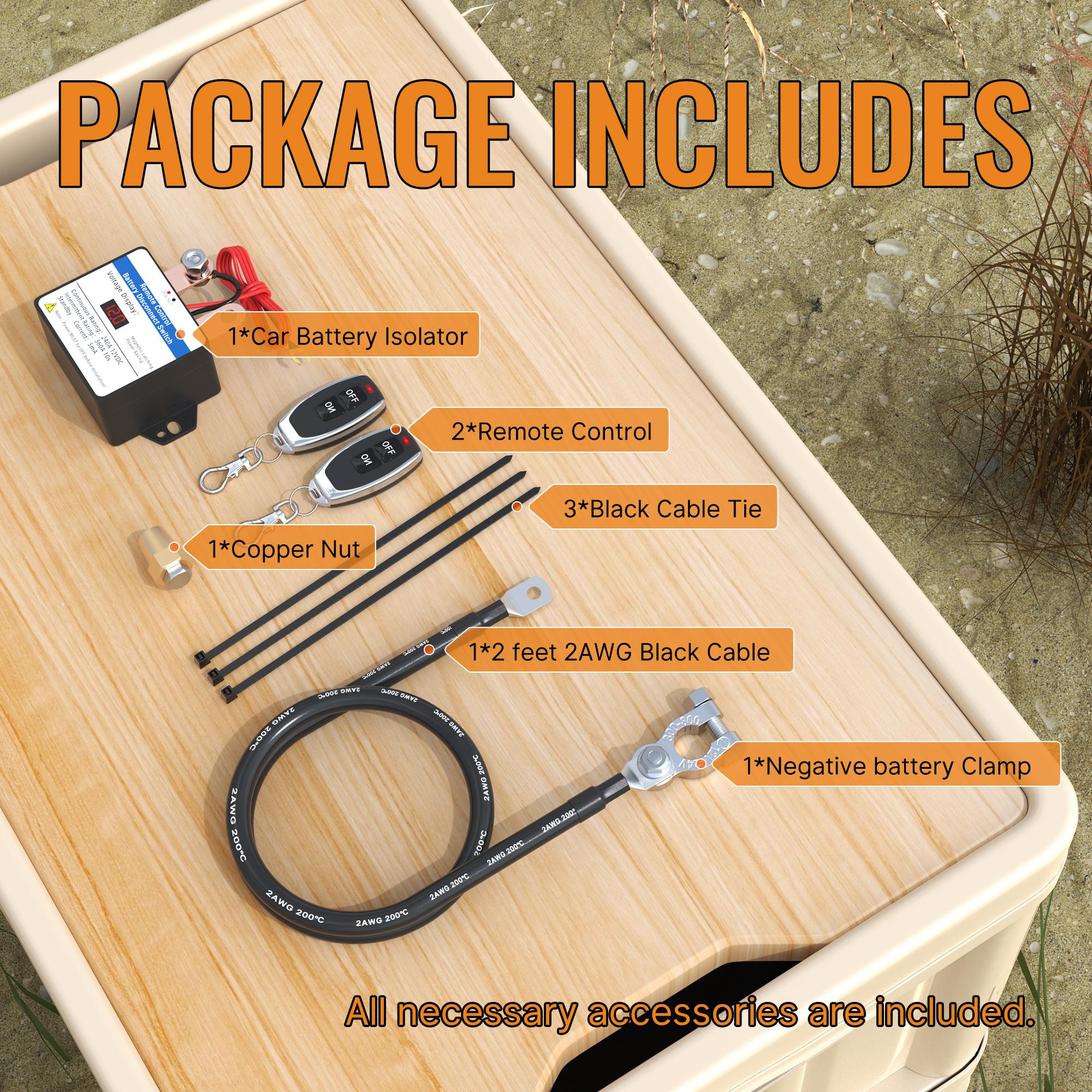 

Дистанционный выключатель батареи DaierTek со светодиодным вольтметром, выключатель отключения батареи, противоугонный пульт дистанционного управления