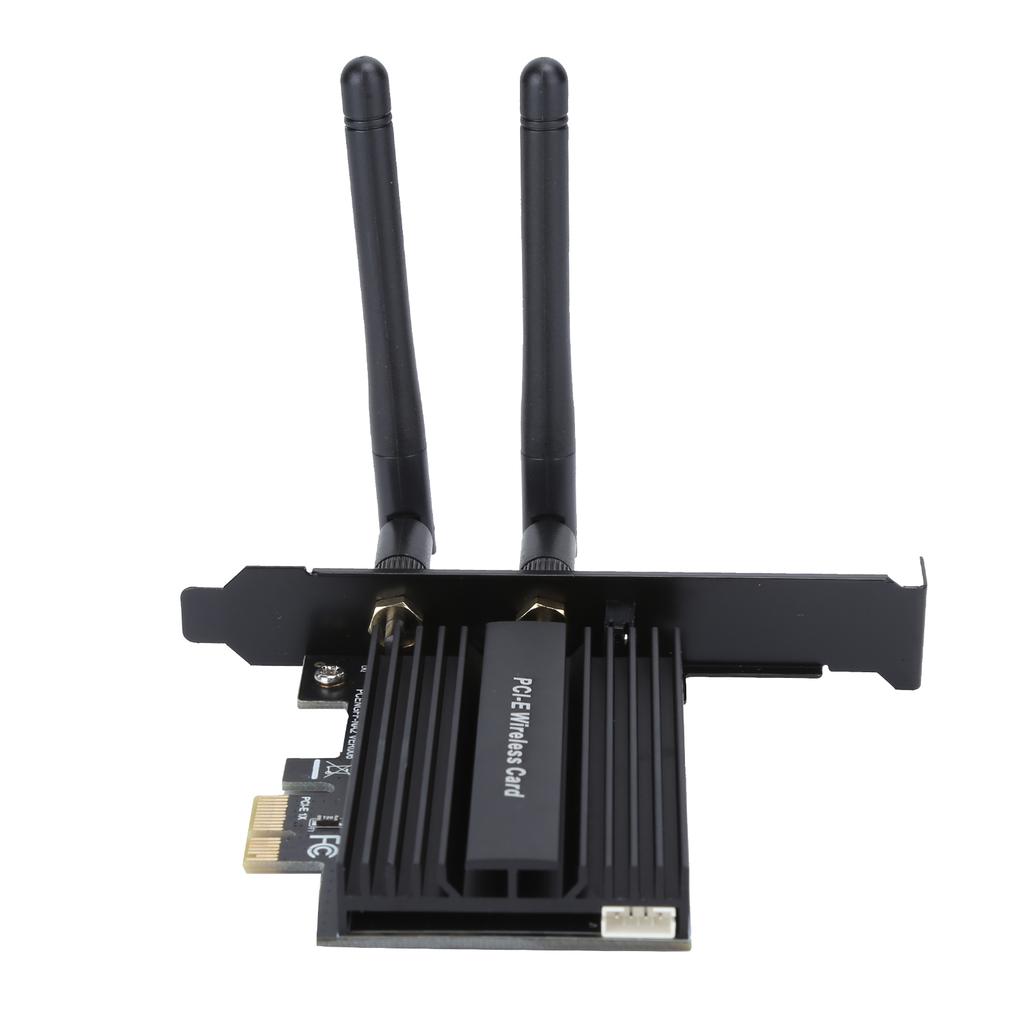 PCI Express WiFi 6 Adapter 3000Mbps for Intel AX200 Pro 802.11ax 2.4G 5Ghz for Bluetooth5.0Black