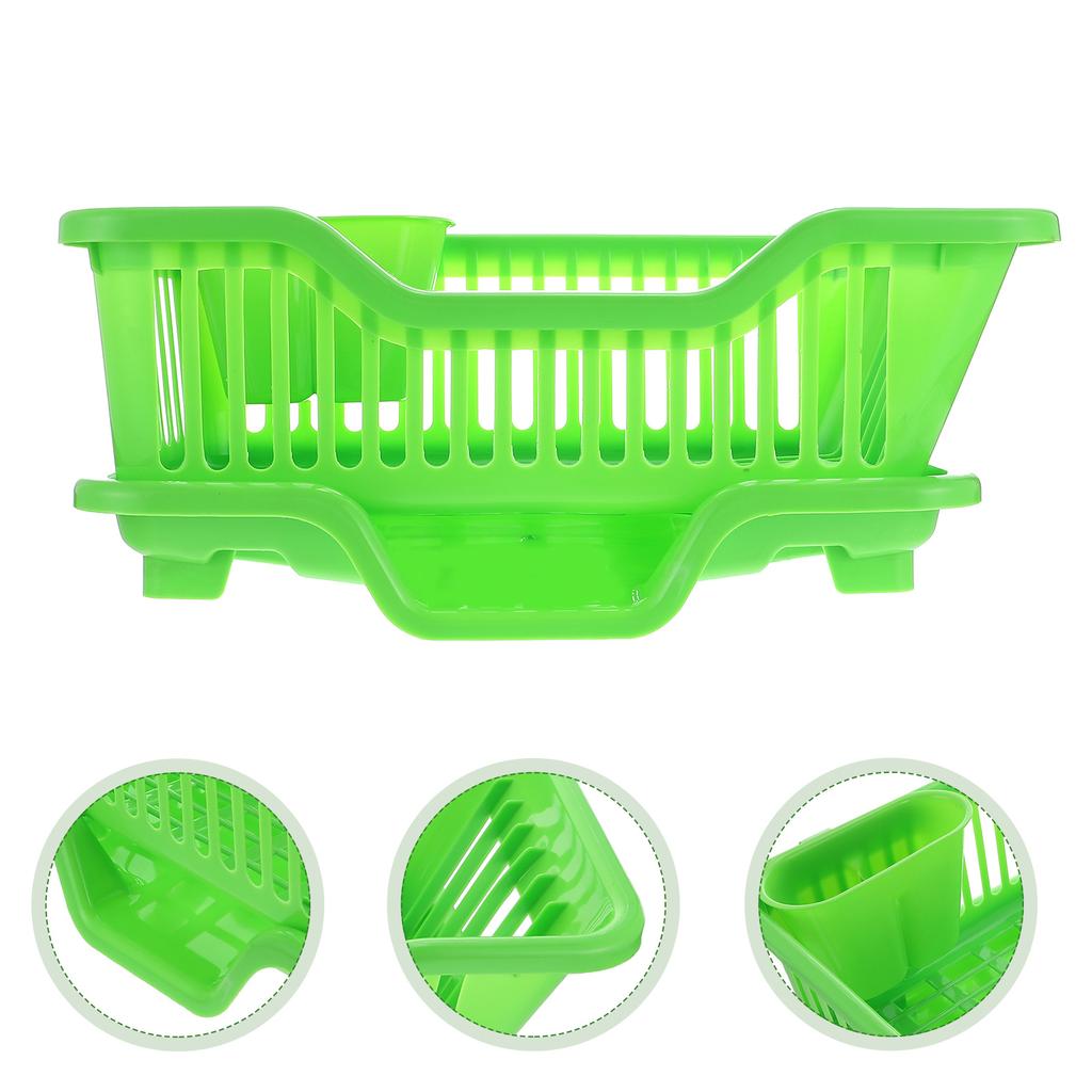 1Set Household Dish Draining Rack ABS Kitchen Storage Basket Drainage Dish Drying Rack Plate Bowl Organizer Kitchen Gadget