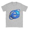 Casual T-Shirt Summer Internet Explorer Trendy Cool T Shirts  100 Cotton Tshirt for Men Y2K Classic Design Short Sleeve Clothing