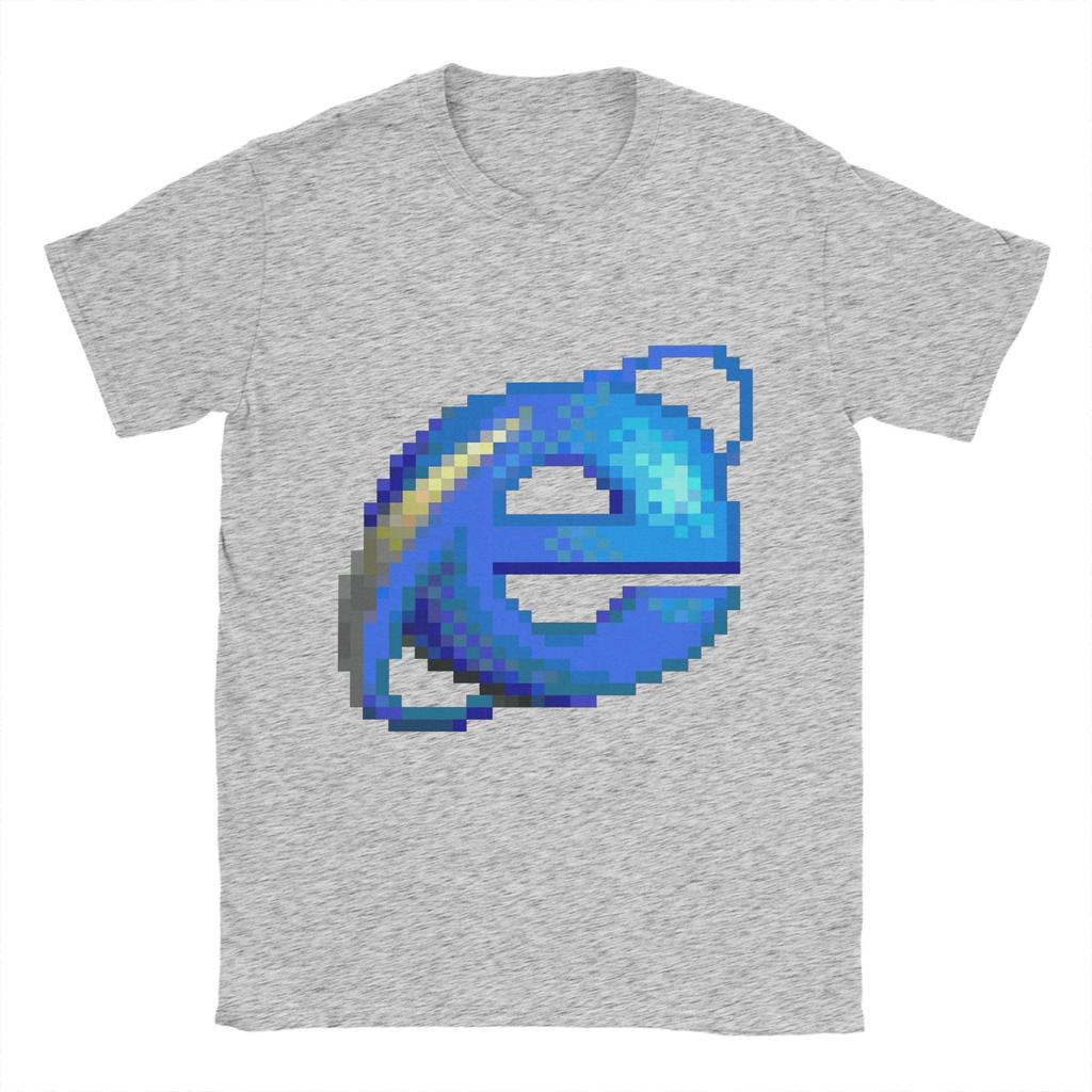 Casual T-Shirt Summer Internet Explorer Trendy Cool T Shirts 100 Cotton Tshirt for Men Y2K Classic Design Short Sleeve Clothing