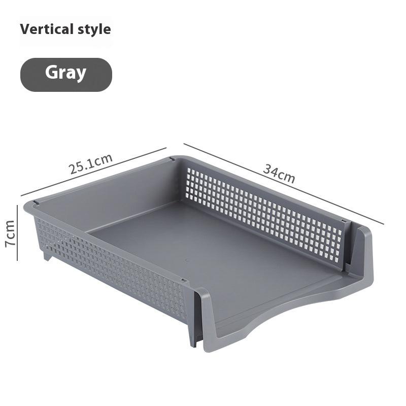 1/3Pcs Detachable Plastic Office File Folder Stand Multi-Layer Desktop Storage Ra Desk Organizer Box Document Holder