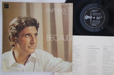 LP Record GILBERT BECAUD - Olympia 73 - Enregistrement Public EOP80981 ODEON 1973 Japan Pop Used