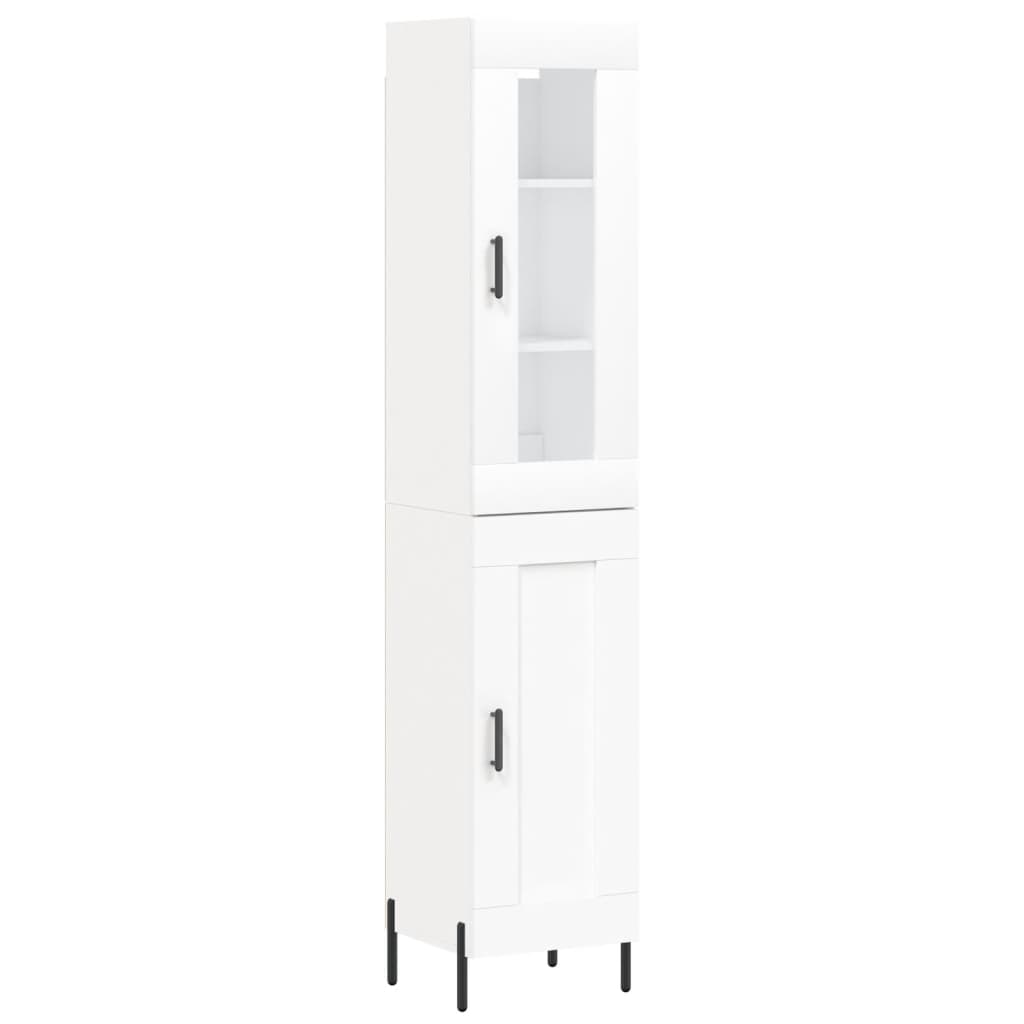 Highboard White 34.5 x 34 x 180 cm Particleboard