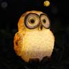 Solar Owl Garden Statue Solar Powered LED Night Lights Resin Animal Decor for Yard Patio Weatherproof Outdoor Ornament