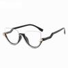 New Retro Anti Blue Light Cat Eye Glasses For Women With Diamond Fashion General Optics Clear Lens Reading Female Trending Eyegl