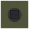 Solar LED Path Light 2 Pcs Olive Green Cold Rolled Steel